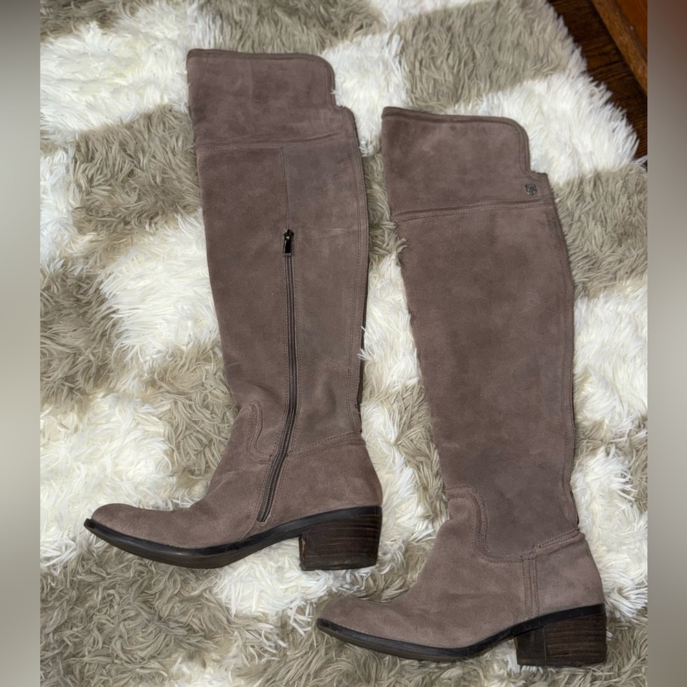 Vince Camuto Taupe Knee-High Boots Pre🩷